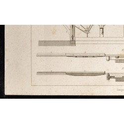 Gravure de 1852 - Imprimerie - Arts mécaniques - 4