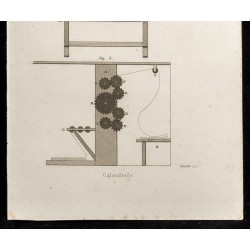 Gravure de 1852 - Calandrage - Arts mécaniques - 3