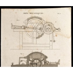 Gravure de 1852 - Cardes - Arts mécaniques - 2