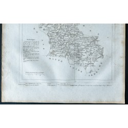 Gravure de 1830 - Carte ancienne de la Loire - 3