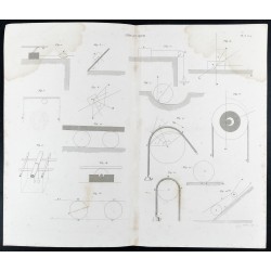 Gravure de 1852 - Cylindres - Mécanique - 1