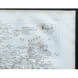 Gravure de 1830 - Carte ancienne du Loiret - 3