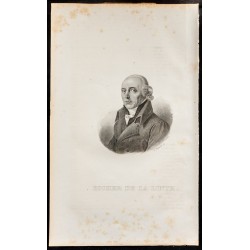 Gravure de 1835 - Portrait de Escher de la Linth - 1