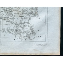 Gravure de 1830 - Carte ancienne du Loiret - 5