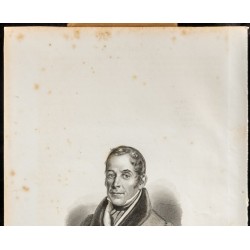 Gravure de 1835 - Portrait de Baron Georges Stulz - 2