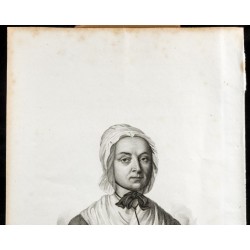 Gravure de 1835 - Portrait de Rosa Govona - 2