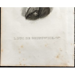 Gravure de 1835 - Portrait de Leopold de Brunswick-Wolfenbüttel - 3
