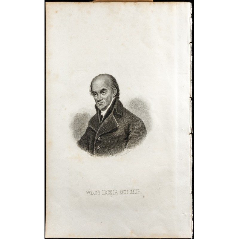 Gravure de 1835 - Portrait de Johannes Theodorus van der Kemp - 1