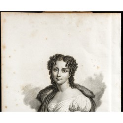 Gravure de 1835 - Portrait de Marie Antoinette Joséphine - 2