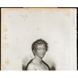 Gravure de 1835 - Portrait de Mme Guizot - 2