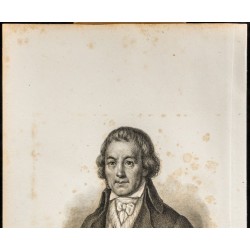 Gravure de 1835 - Portrait de Beccard - 2
