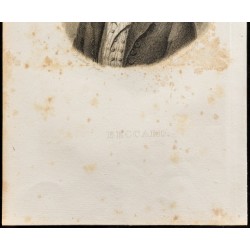 Gravure de 1835 - Portrait de Beccard - 3