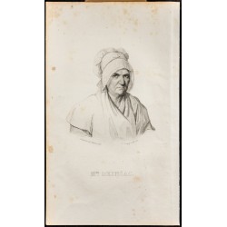 Gravure de 1835 - Portrait de Madame Deinsac - 1