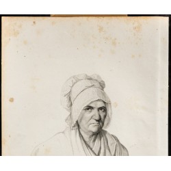 Gravure de 1835 - Portrait de Madame Deinsac - 2