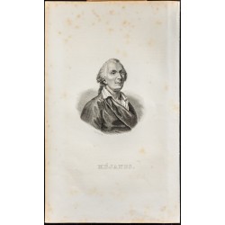 Gravure de 1835 - Portrait du Marquis de Méjanes - 1