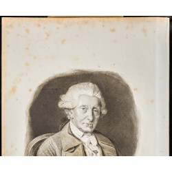 Gravure de 1835 - Portrait du Baron David de Purry - 2