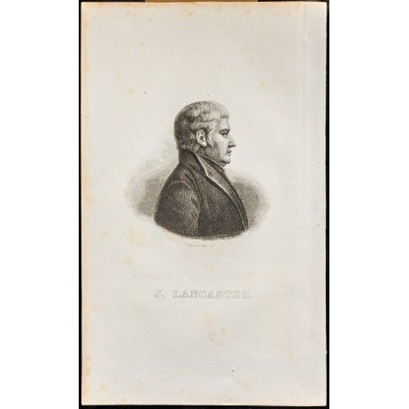 1835 Portrait de Joseph Lancaster