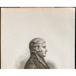 Gravure de 1835 - Portrait de Joseph Lancaster - 2