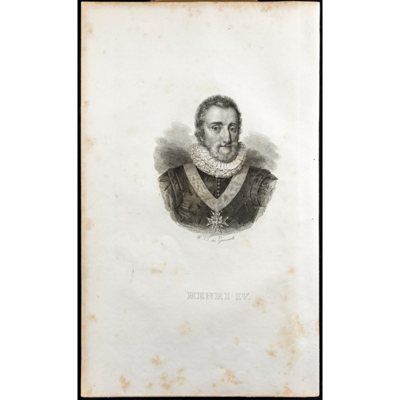 Gravure de 1835 - Portrait de Henri IV - 1