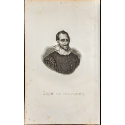 Gravure de 1834 - Portrait de Adam de Craponne - 1