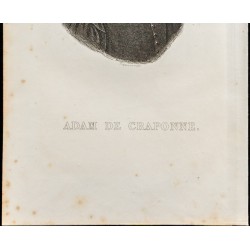 Gravure de 1834 - Portrait de Adam de Craponne - 3