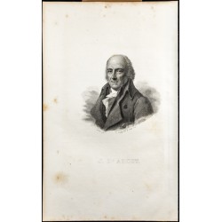 Gravure de 1834 - Portrait de Jean d'Arcet - 1