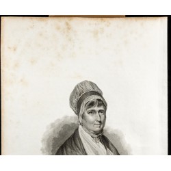 Gravure de 1834 - Portrait de Elizabeth Fry - 2