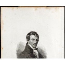 Gravure de 1834 - Portrait de Sir Humphry Davy - 2