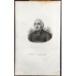 Gravure de 1834 - Portrait de l'Abbé Carron - 1