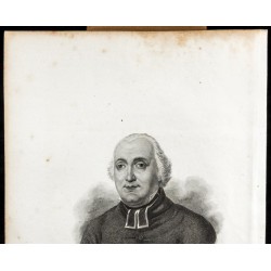 Gravure de 1834 - Portrait de l'Abbé Carron - 2