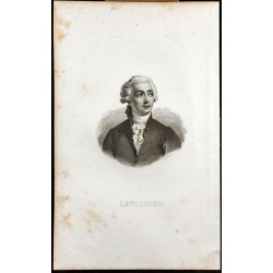 Gravure de 1834 - Portrait de Lavoisier - 1