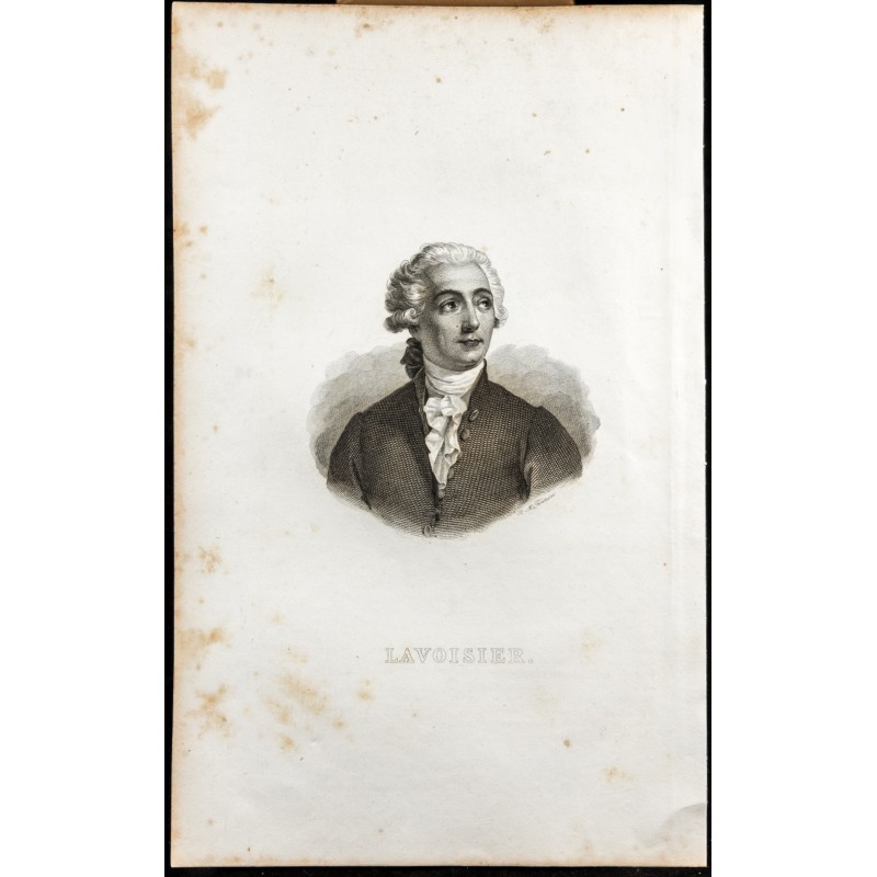 Gravure de 1834 - Portrait de Lavoisier - 1