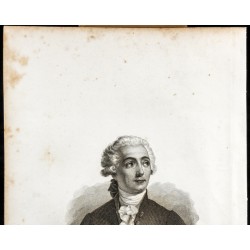 Gravure de 1834 - Portrait de Lavoisier - 2