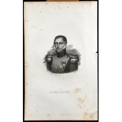Gravure de 1834 - Portrait de Pierre-Thomas-Laurent Paillette - 1