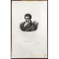 Gravure de 1834 - Portrait de Robert Fulton - 1