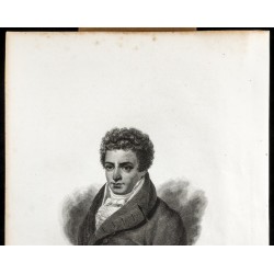Gravure de 1834 - Portrait de Robert Fulton - 2