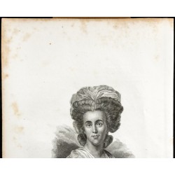 Gravure de 1834 - Portrait de Suzanne Necker - 2