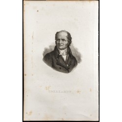 Gravure de 1834 - Portrait de Christophe-Philippe Oberkampf - 1