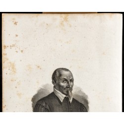 Gravure de 1834 - Portrait de Olivier de Serres - 2