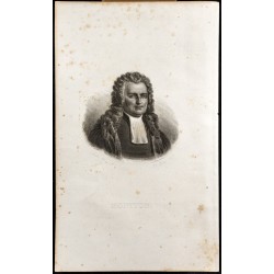 Gravure de 1834 - Portrait du Baron de Montyon - 1