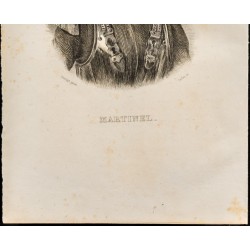 Gravure de 1838 - Portrait de Mathieu Martinel - 3