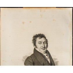 Gravure de 1838 - Portrait de Jean Antoine Beauvisage - 2