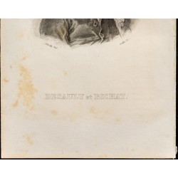 Gravure de 1838 - Portrait de Desault et Bichat - 3