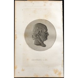 Gravure de 1838 - Portrait de Jean-Baptiste Coignard - 1