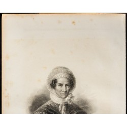 Gravure de 1838 - Portrait de la Comtesse Bellini - 2