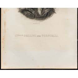 Gravure de 1838 - Portrait de la Comtesse Bellini - 3