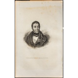 Gravure de 1838 - Portrait de Crespel-Dellisse - 1