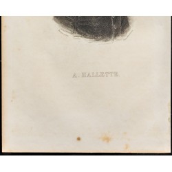 Gravure de 1838 - Portrait de Alexis Hallette - 3