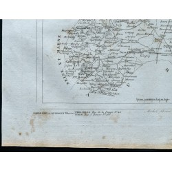 Gravure de 1830 - Carte ancienne de la Marne - 4