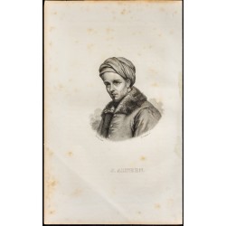 Gravure de 1838 - Portrait de Jean Althen - 1